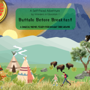 Digital cover for Buffalo Before Breakfast #18 interactive game and self-paced student-led ELA lesson.