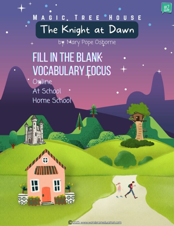 The Knight at Dawn Fill in the Blank Vocabulary Focus