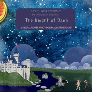 Digital cover for The Knight at Dawn #2 interactive game and self-paced student-led ELA lesson.