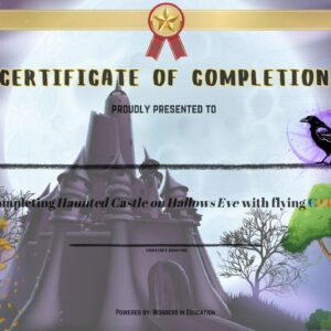 Haunted Castle on Hallows Eve Certificate of Completion