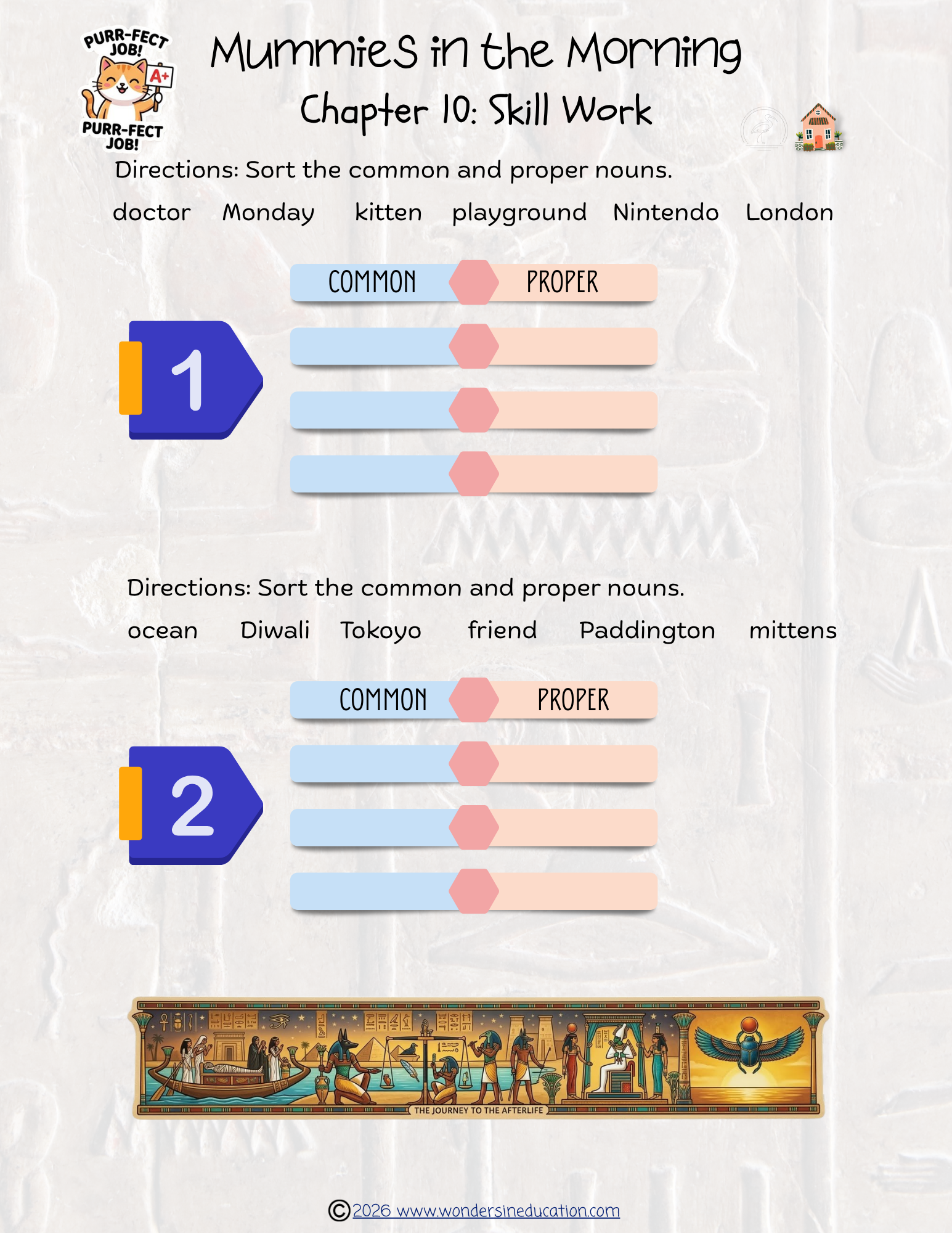 Mummies in the Morning Skill Work - Image 5
