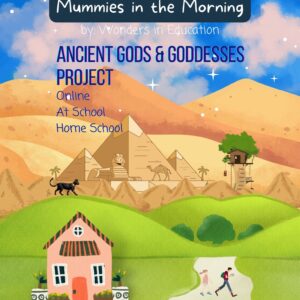 Cover of Mummies in the Morning Magic Tree House ancient Egyptian gods and goddesses project guide by Wonders in Education.