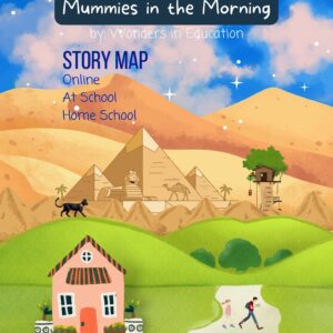 Cover of Mummies in the Morning Magic Tree House story map worksheet by Wonders in Education.