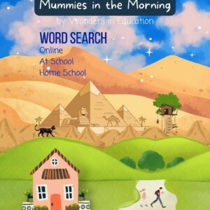 Cover of Mummies in the Morning Magic Tree House word search puzzle by Wonders in Education.