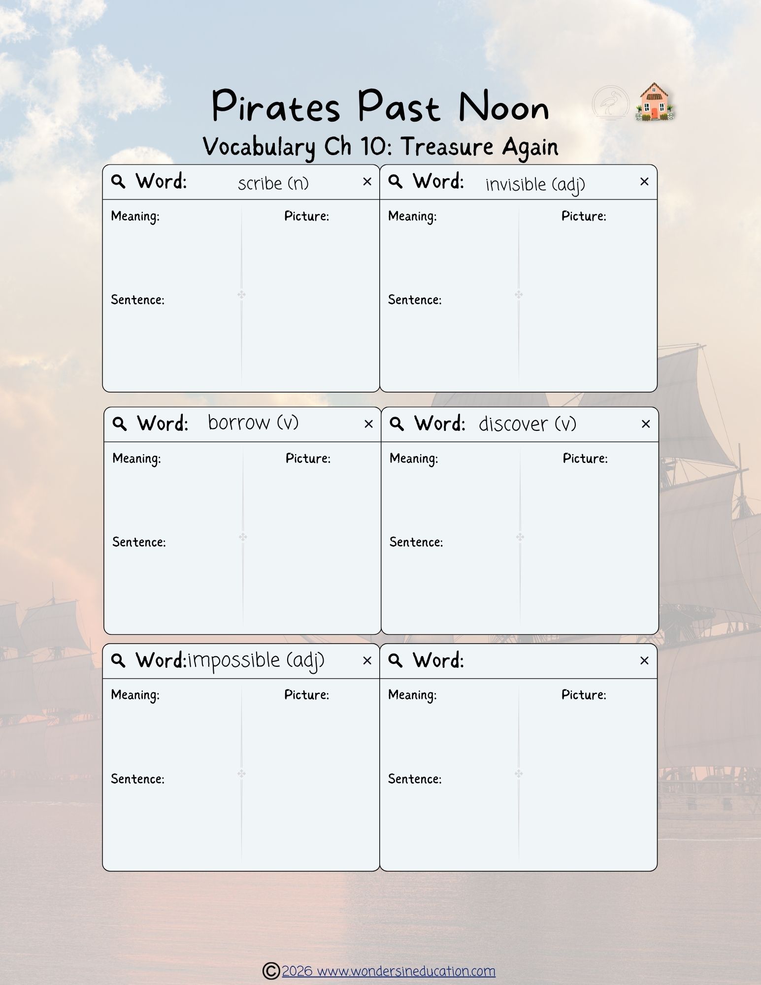 Pirates Past Noon Vocabulary (PPT) - Image 3